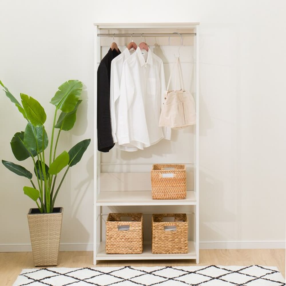 ハンガーラック 可動棚付きハンガーラック Victor(ビクター) | 家具・インテリア通販