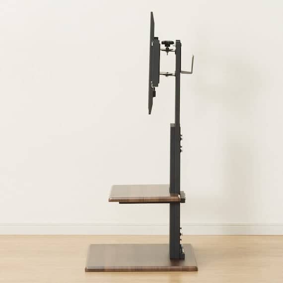 壁寄せテレビスタンド トエル L MBR 壁寄せTVスタンド(トエルN ロータイプ MBR) <N>(ミドルブラウン