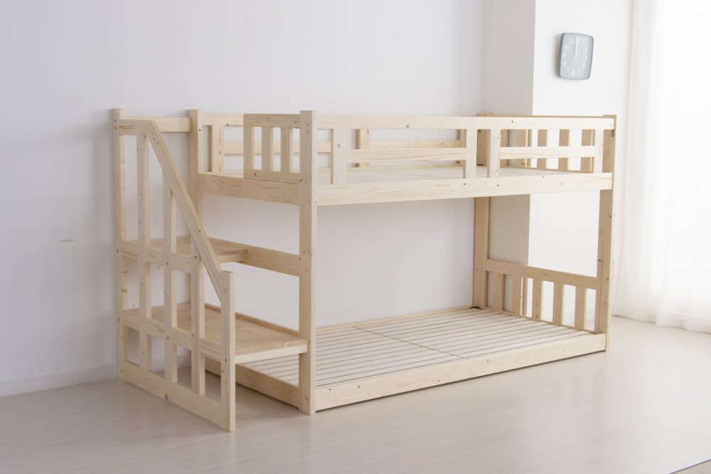 二段ベッド HZ－004 NAナチュラル(5Y）ナチュラル): ベッド