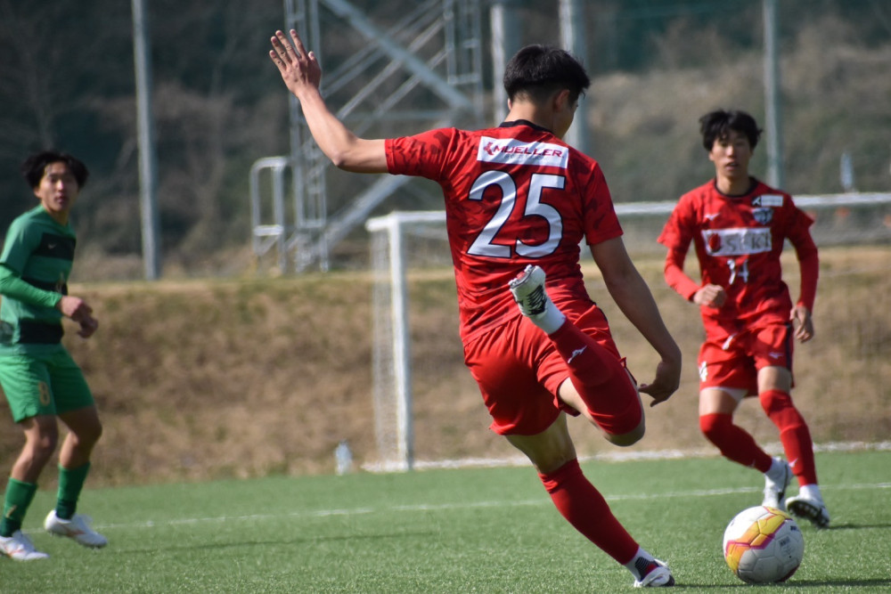 城西大学サッカー部 ユニフォーム赤24番 城西大学サッカー部