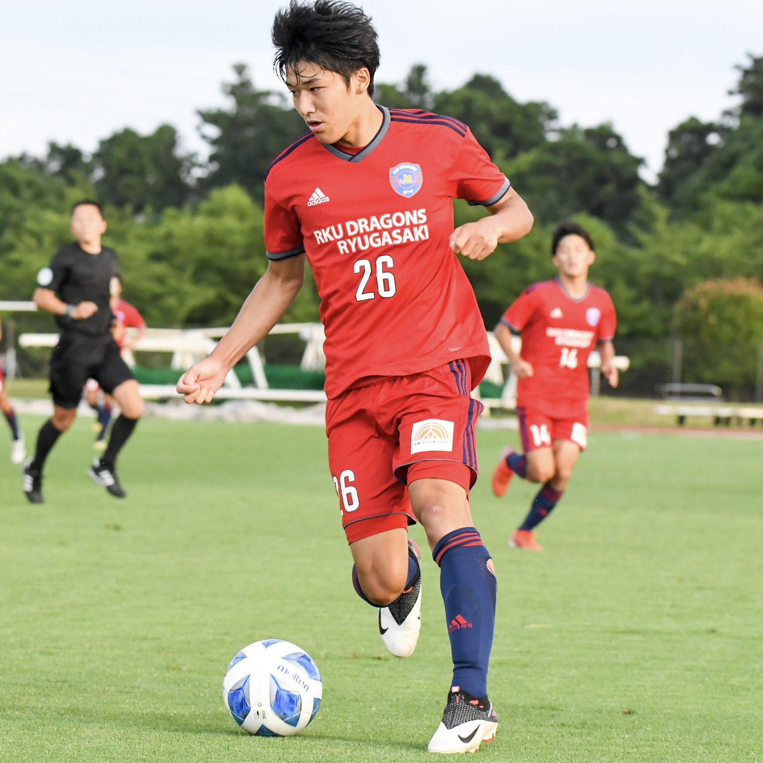 流通経済大学 サッカー部練習着 10番 ユニフォーム 流通経済大学