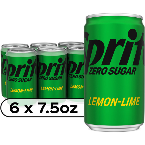 Sprite Zero Sugar Lemon Lime Diet Soda Pop Soft Drinks Same-Day