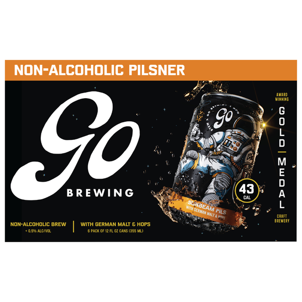 Go Brewing Brew, Non-Alcoholic, Sunbeam Pils with German Malt