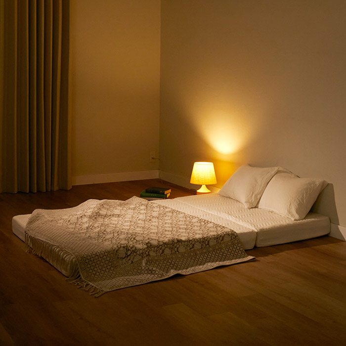 雲のやすらぎプレミアム 三つ折りマットレス_シングル ｜ロッピング