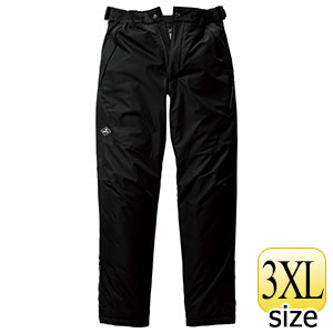 防水防寒パンツ ユニセックス 7622－35 ブラック （S～XL