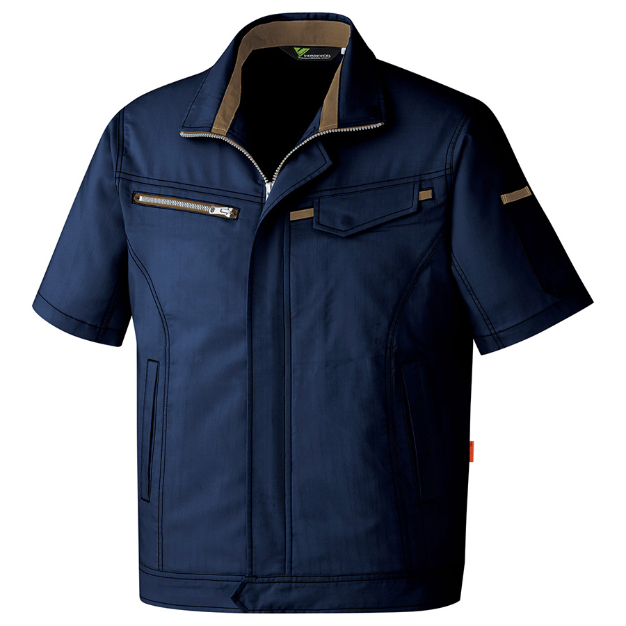 ベルデクセルフレックス 男女ペア 交織ストレッチ半袖ジャンパー