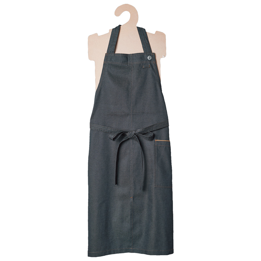 首かけエプロン 5210 29 インディゴ| 作業服・作業着 | 【ミドリ