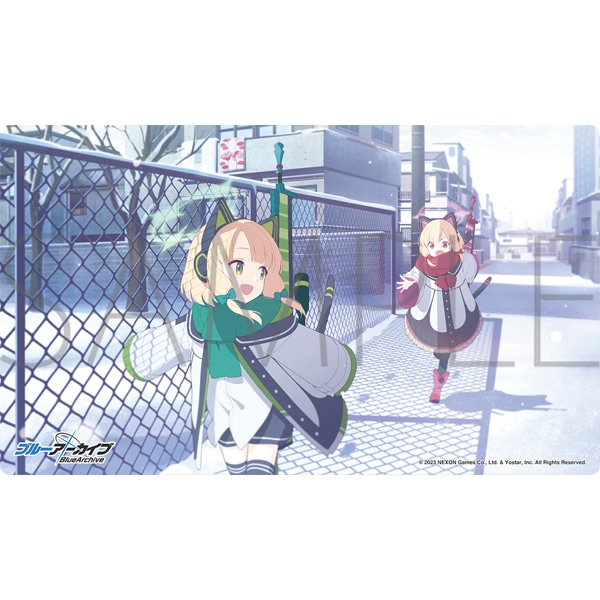 ブルーアーカイブ マルチプレイマット 冬(モモイ＆ミドリ): キャラ