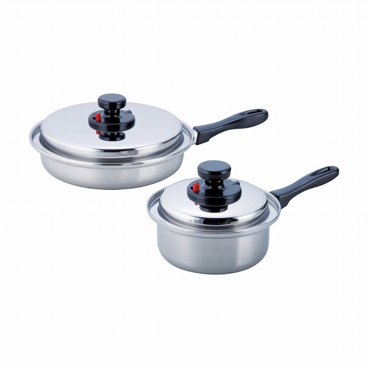 ステンレス鍋&三層鋼フライパンセット | ハーモニック 商品検索サイト