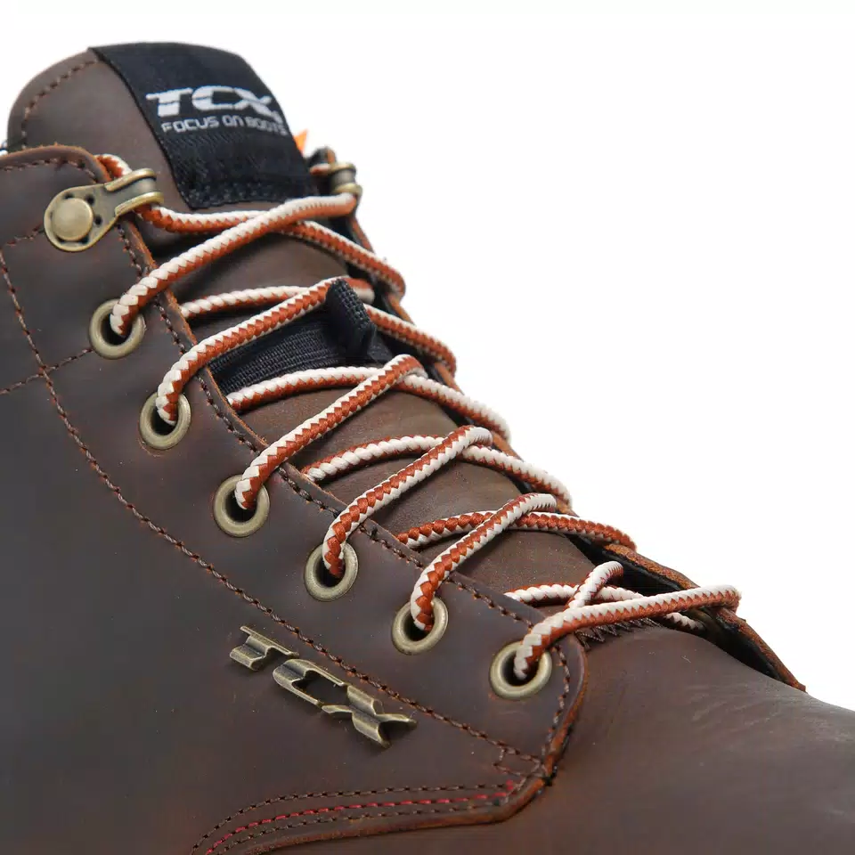 DARTWOOD WP MEN'S WATERPROOF MOTORCYCLE SHOES - BROWN | TCX