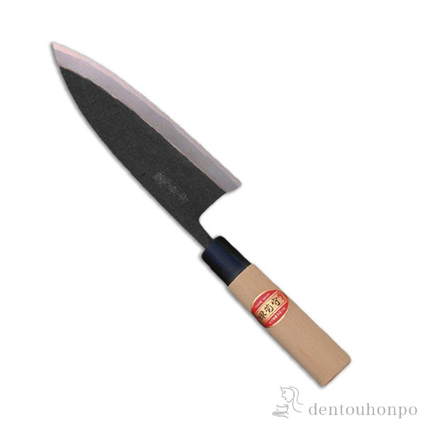 送料無料】 和包丁 堺菊守 別打（プラスチック柄） 黒出刃 180mm 1本