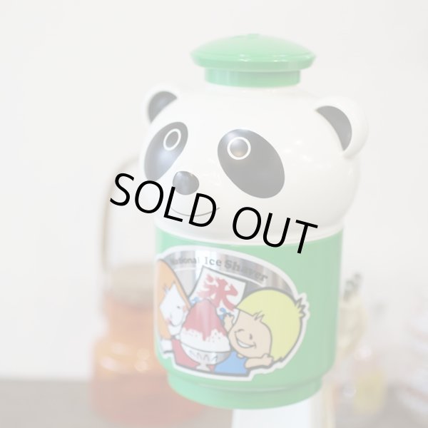 ナショナル製 パンダ 電気氷かき/かき氷器 MF-145 グリーン 箱付き