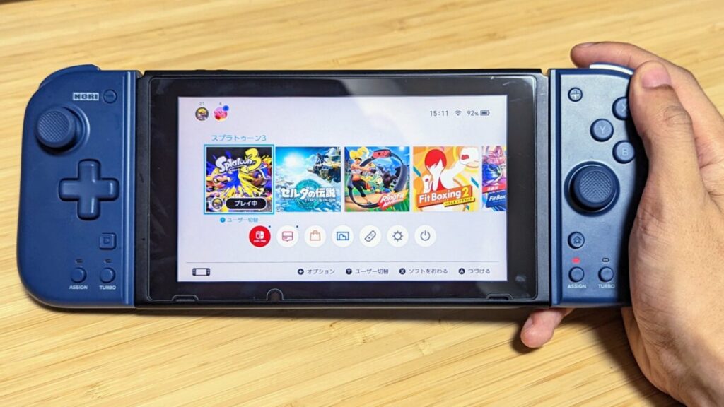 グリップコントローラーFit for Nintendo Switchレビュー】Joy-Conより