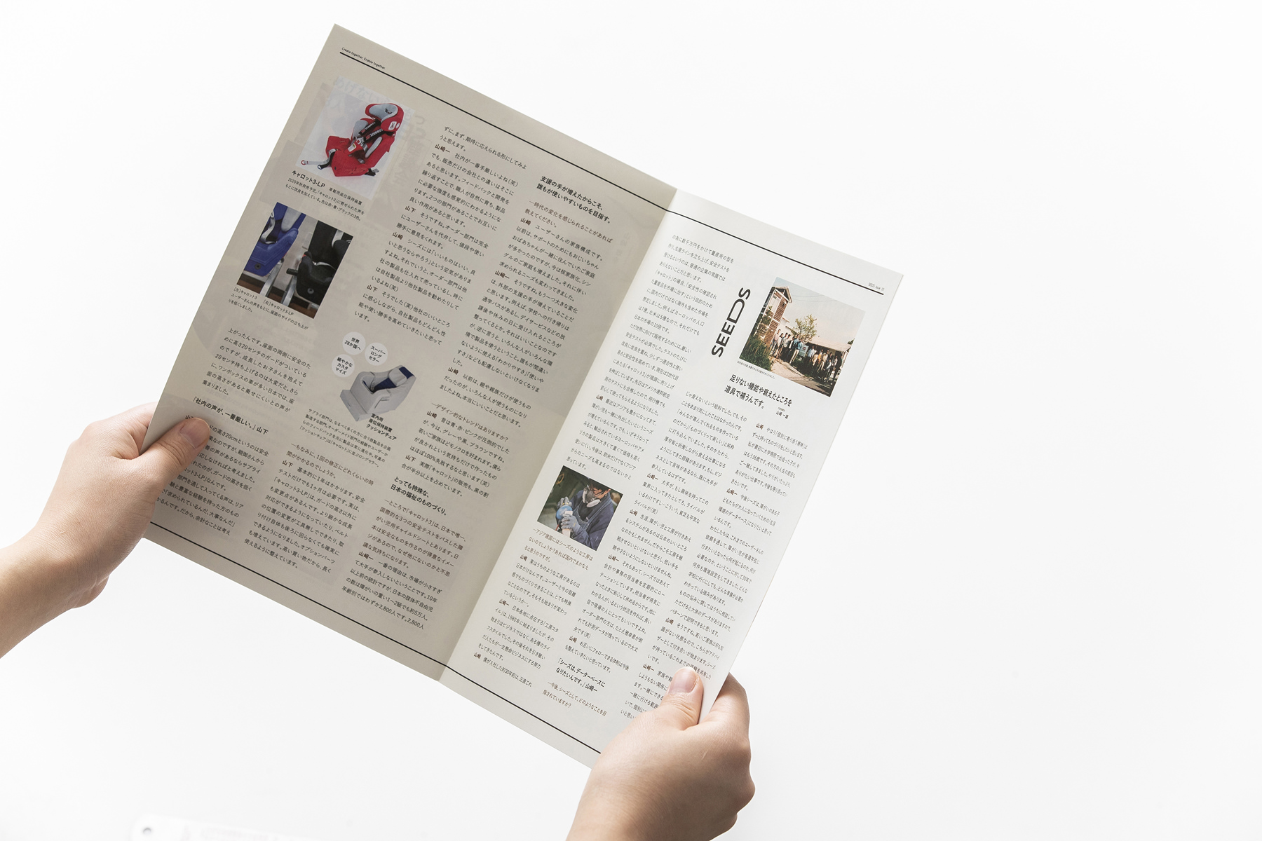 SEEDS 法人タブロイド｜パンフレット・リーフレット・ブランディング