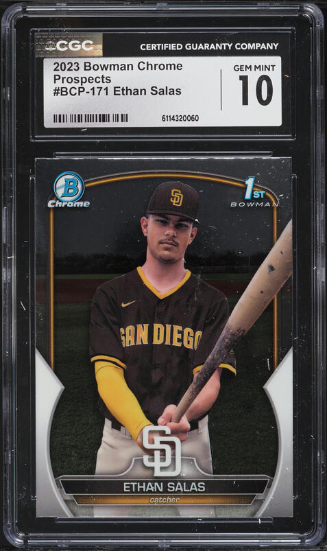 2024 Bowman Draft Ethan Salas PROSPECT #BD-140 CGC AUTH on