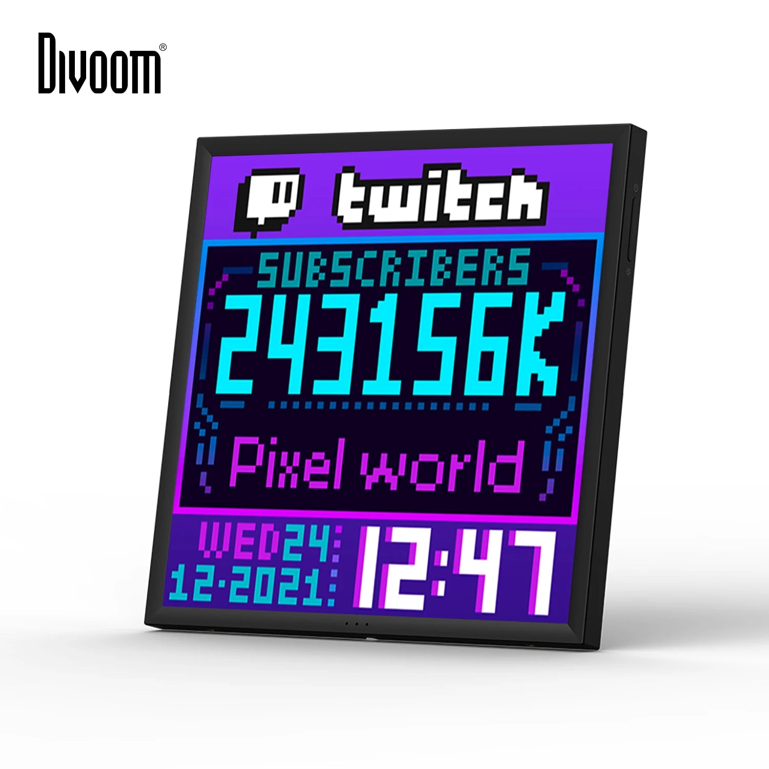 Divoom Pixoo-64 | WiFi ピクセル クラウド デジタル フレーム | 64 X