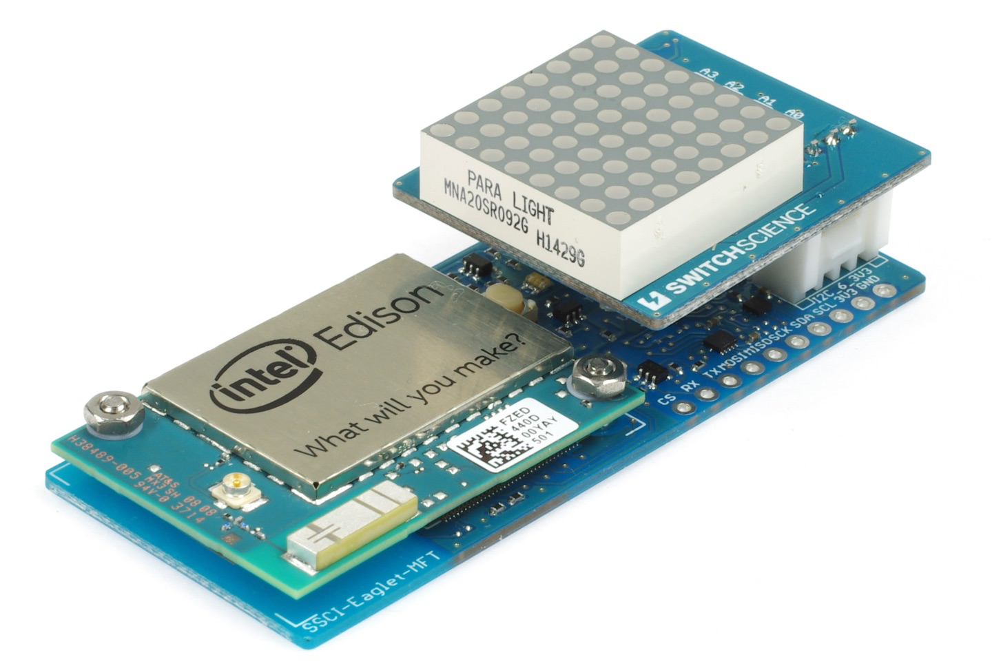 I2C 8x8 LEDマトリックス基板（MFT版）--在庫限り — スイッチサイエンス