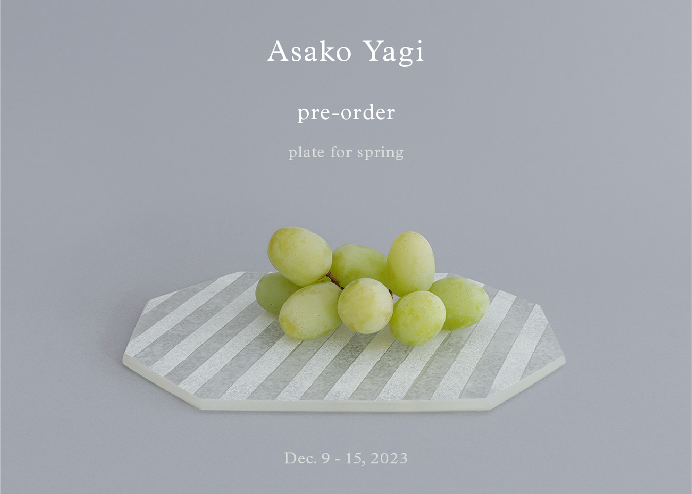 Asako Yagipre-order: plate for spring | doinel / ドワネル