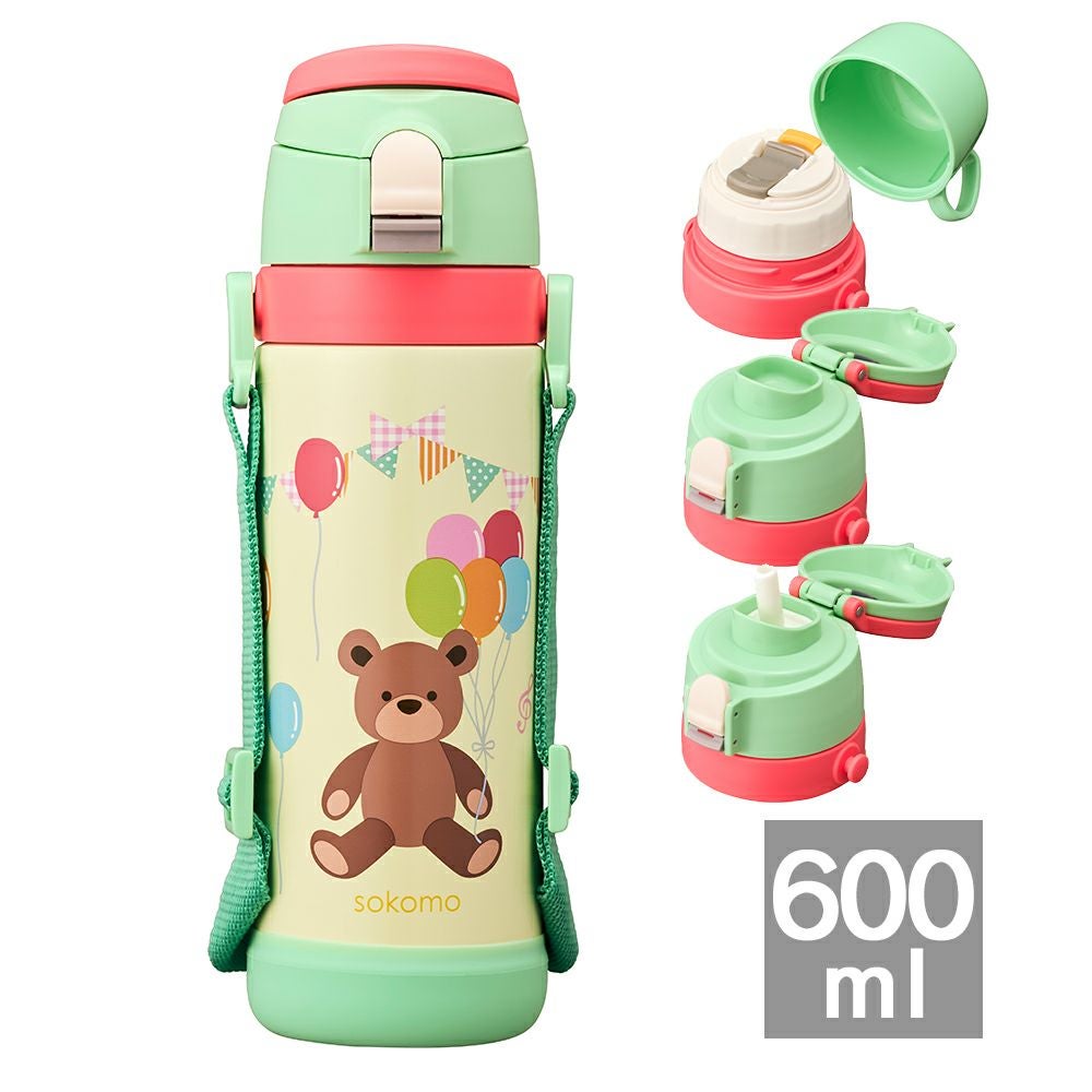 sokomo そこまで洗える3WAYキッズボトル しなこちゃんコラボ SAKB600SN