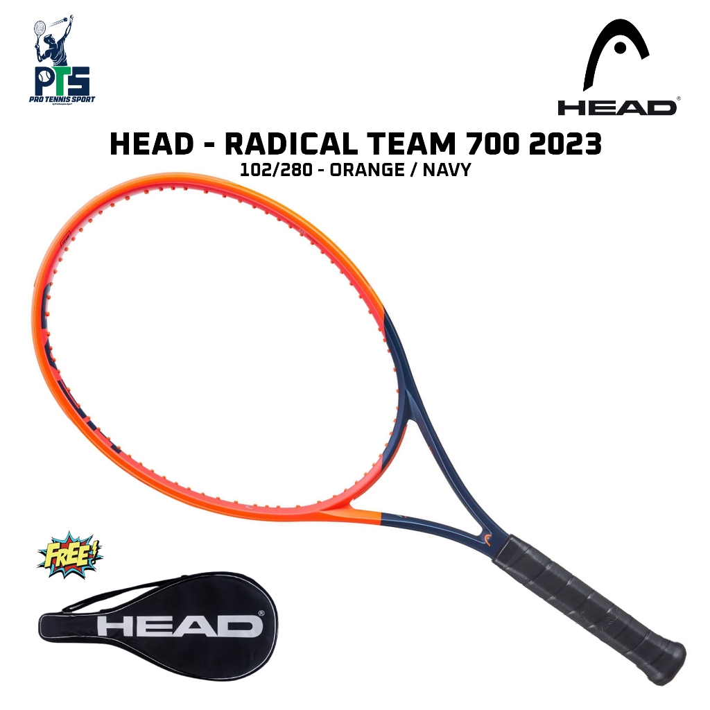 Jual Raket Tenis HEAD Radical Team 700 2023 102/280G Orange Navy