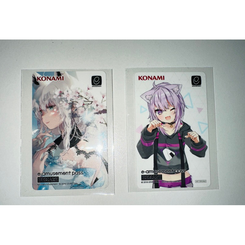 KONAMI HOLOLIVE連動三社卡猫又おかゆ白上フブキ小粥吹雪e-amusement
