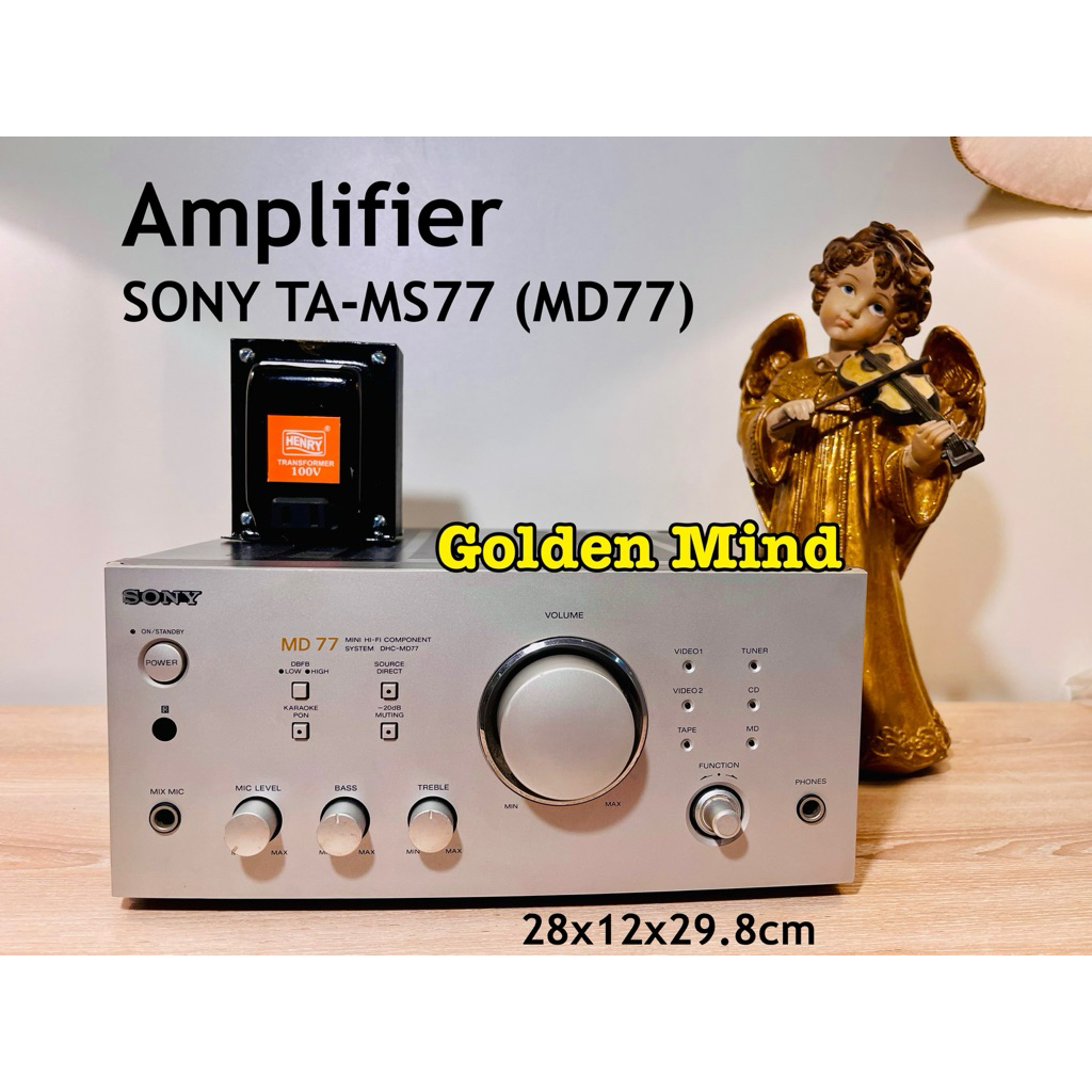 A-02-091124 SONY TA-MS77(MD77) เครื่องขยายเสียงมือสองจากประเทศ