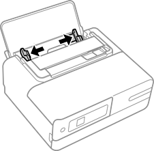 背面トレイに封筒をセットする