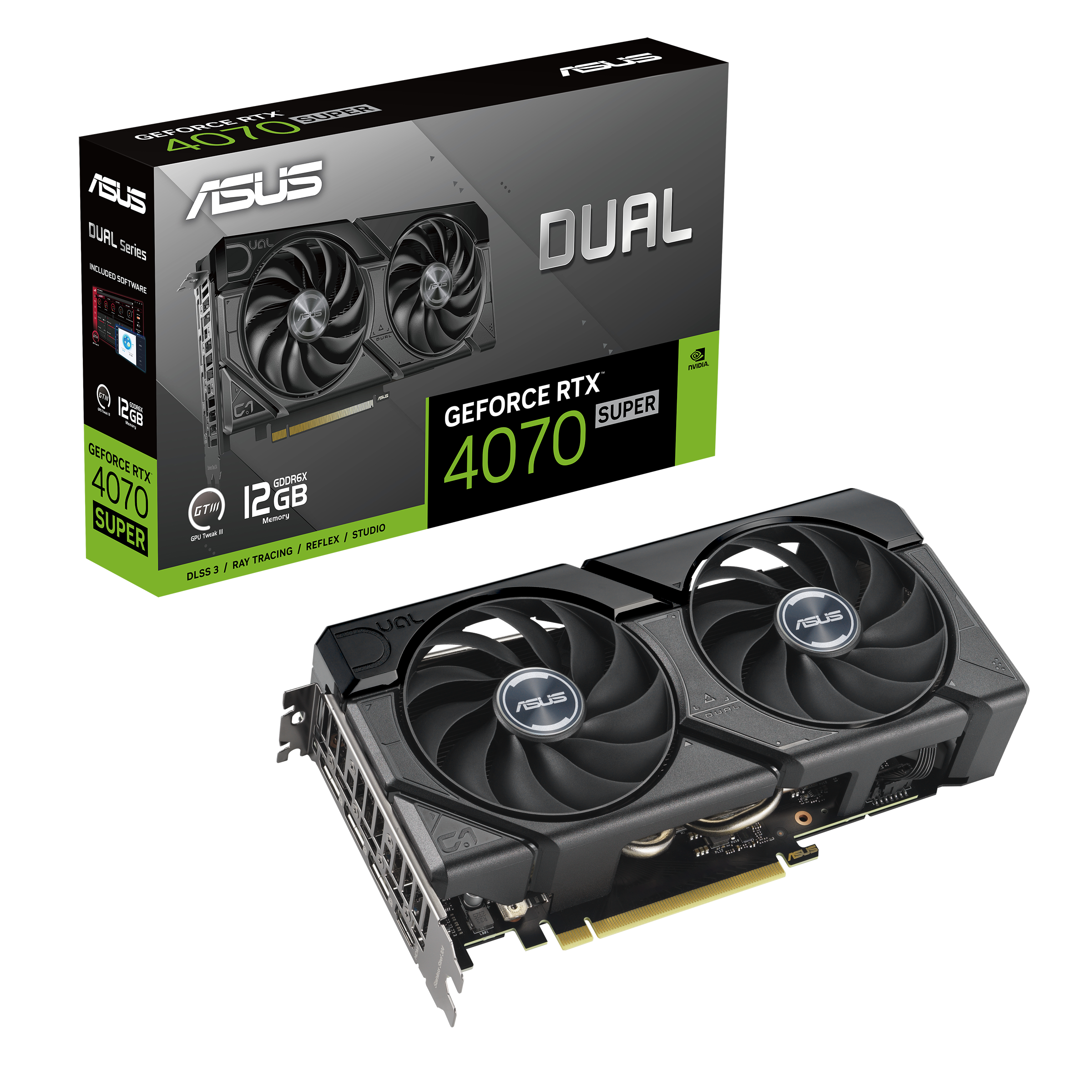 ASUS Dual GeForce RTX™ 4070 SUPER EVO 12GB GDDR6X