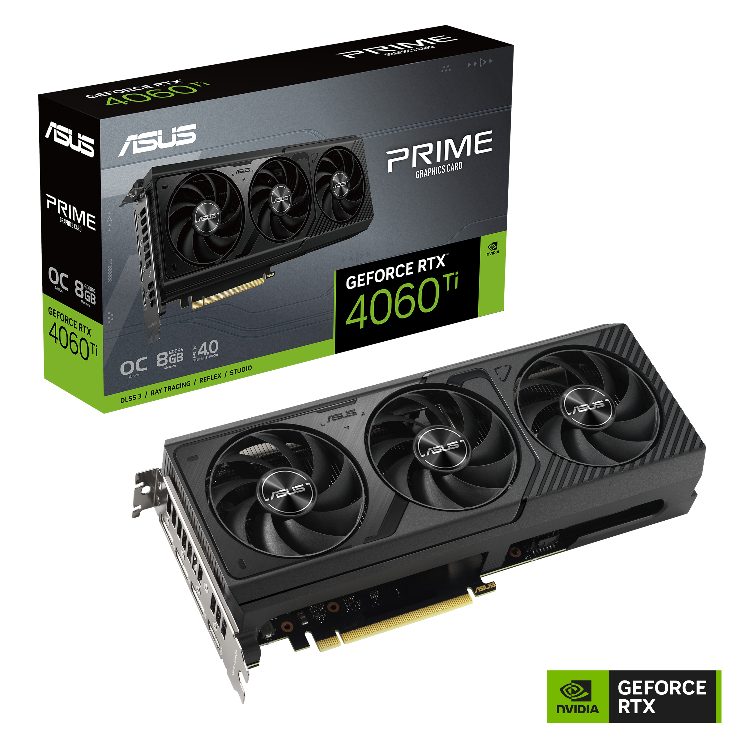 ASUS Prime GeForce RTX™ 4060 Ti OC Edition 8GB GDDR6