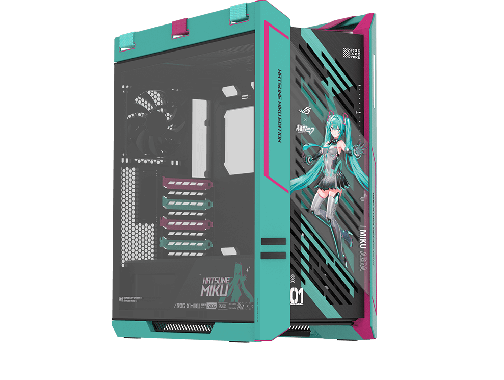 ROG Strix Helios II Hatsune Miku Edition | Gaming Cases｜ROG