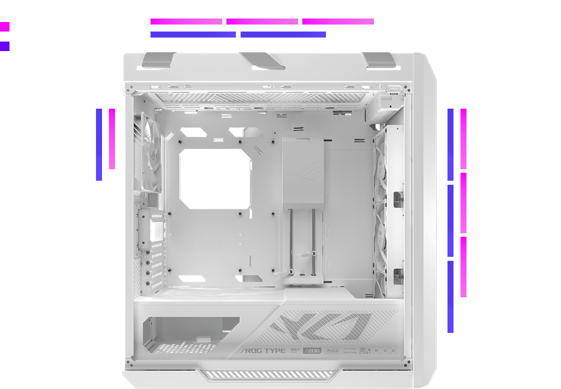 ROG Strix Helios II White Edition | Gaming Cases｜ROG - Republic