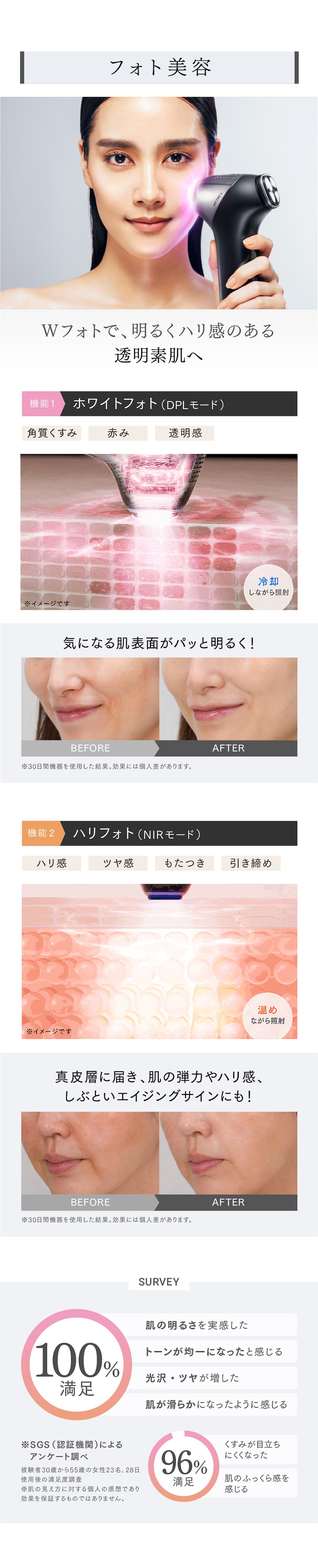 dショッピング |【ホワイト】美顔器 リフトアップ MYTREX MiRAY ONE