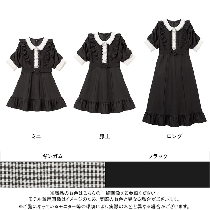 キラキラビジューフリルアフタヌーンティーワンピ – レディース