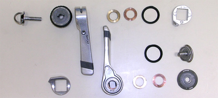 直付けシフター 台座 Wレバー