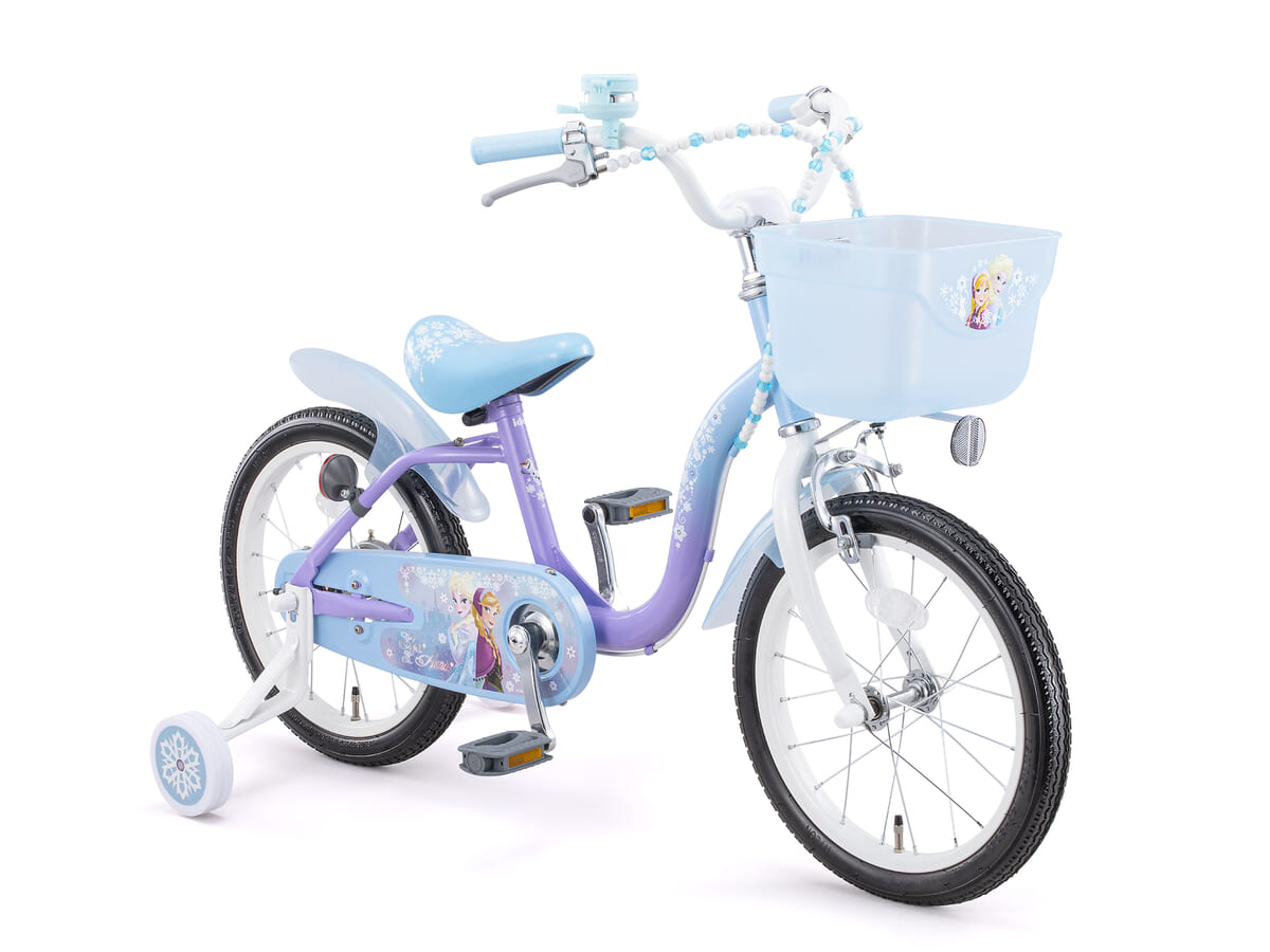 氷のようなカラーがかわいい！トイザらス限定 ディズニー キッズ自転車