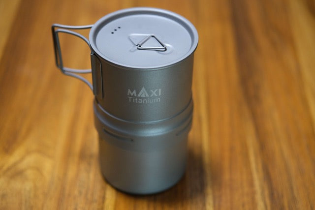 マキシ チタンコーヒーメーカー200ml グレード1チタン | Maxi Titanium