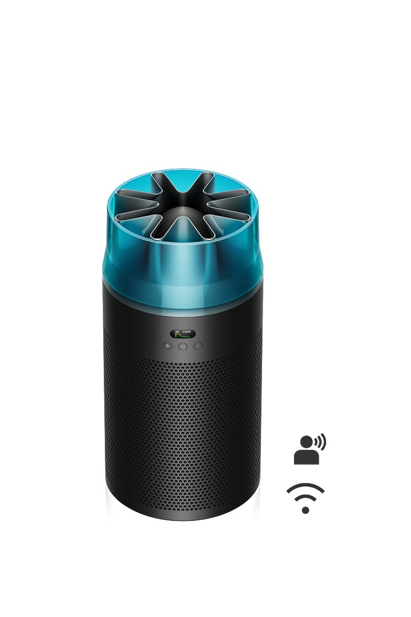 HushJet™ Compact Purifier | Black/Teal