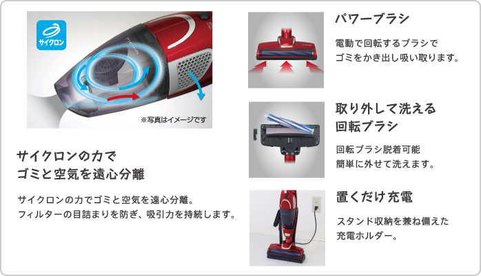 充電式コードレススティッククリーナー DVS-1401｜e-doshisha.com