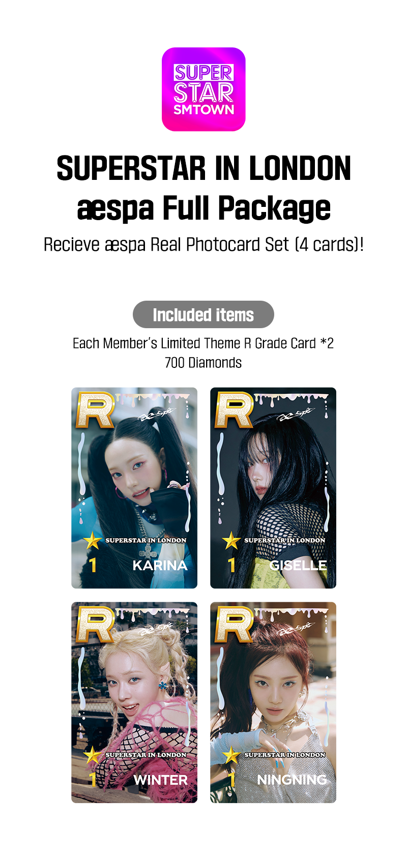 SET] SUPERSTAR IN LONDON æspa Full Package | SUPERSTAR STORE