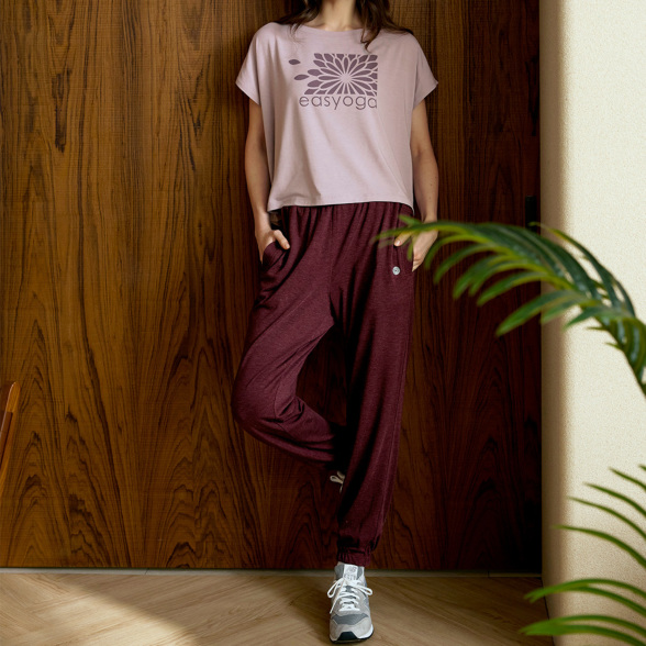 SALE 30%OFF】レジャーパンツ／Mパープルレッド |イージーヨガ通販