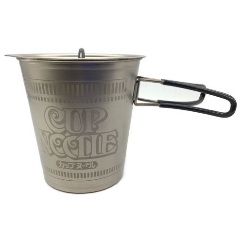 クッカー 800mL メッシュケース付 カップヌードル型チタンクッカー