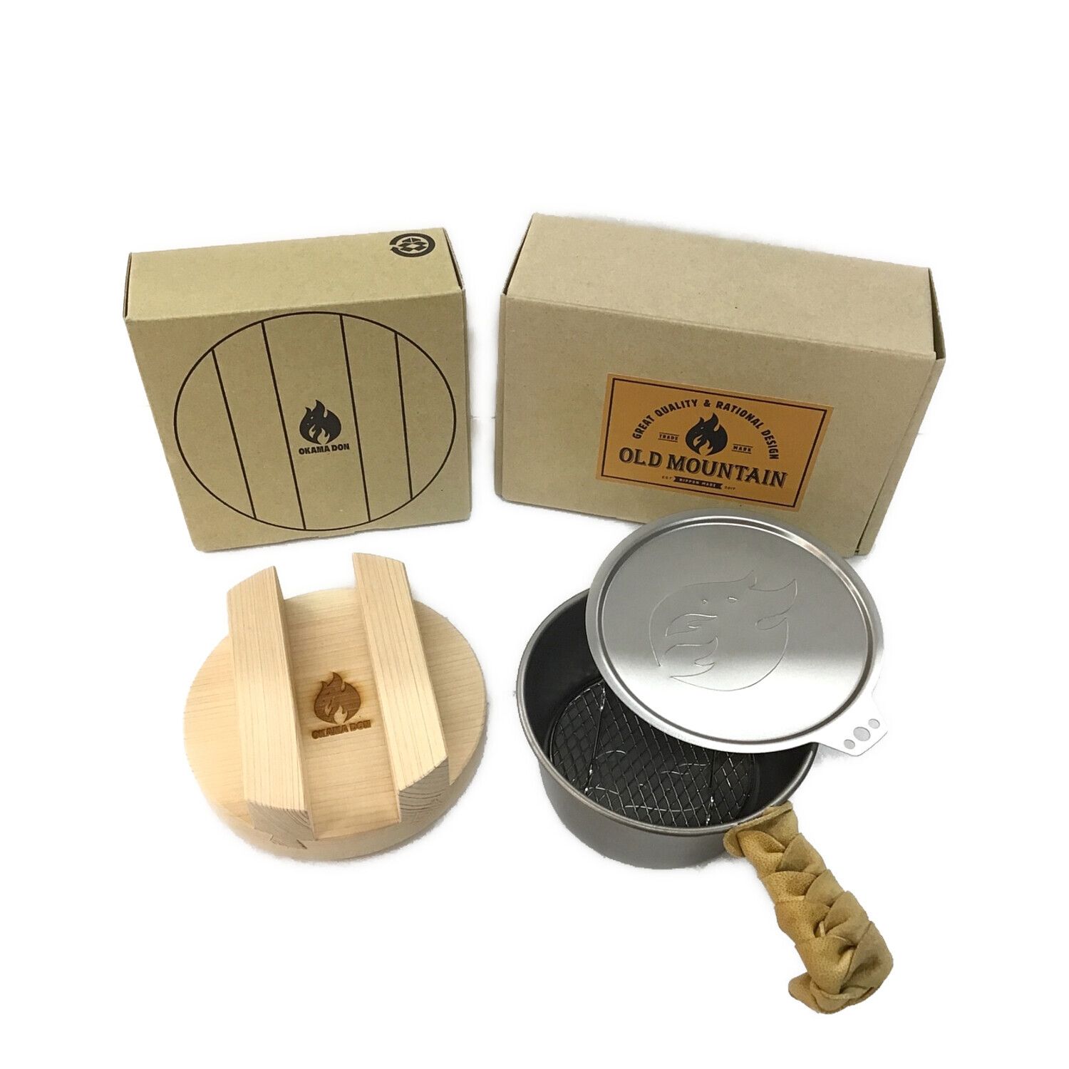 OLD MOUNTAIN (オールドマウンテン) シェラカップ レザーグリップ 蒸網