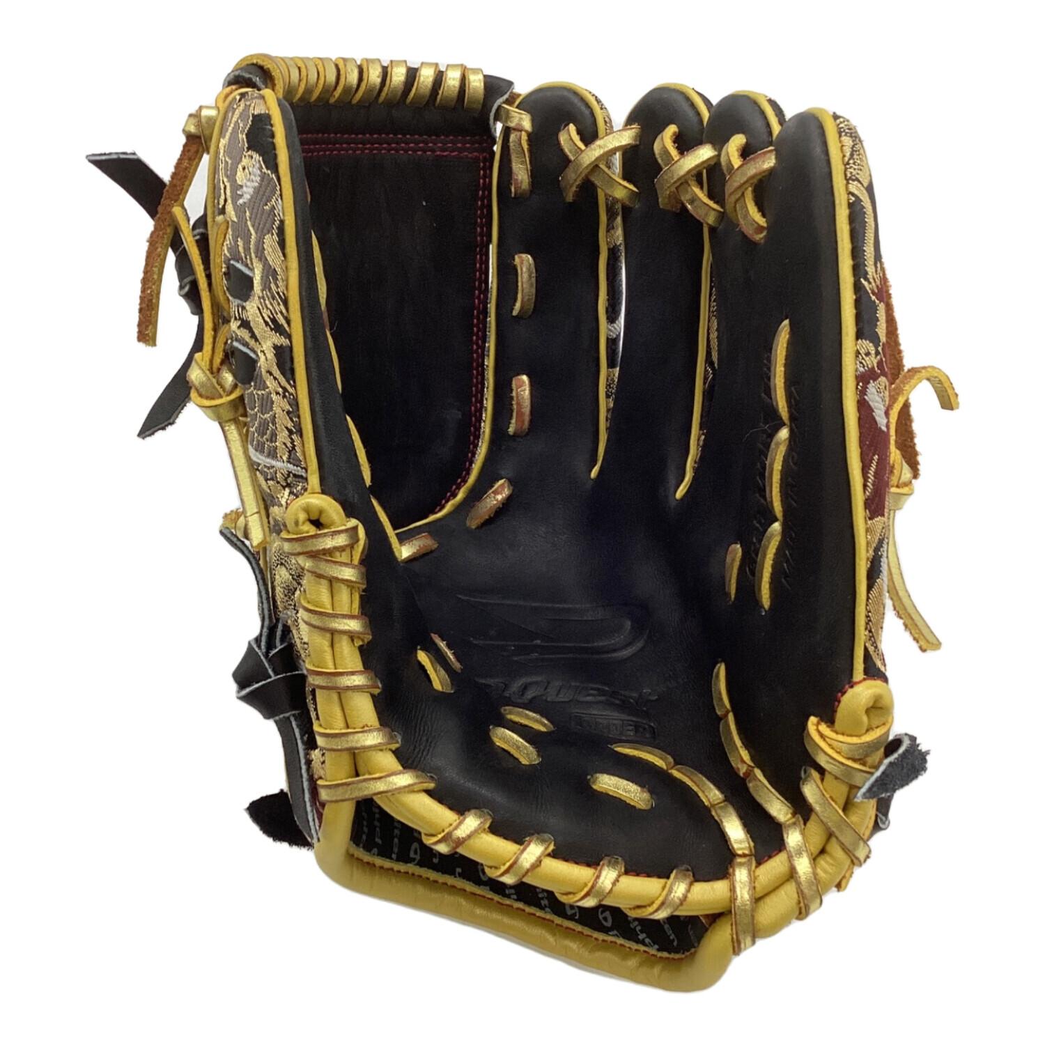 D QUEST 軟式グローブ ブラック ケース付 西陣織 和柄 着物 オーダー