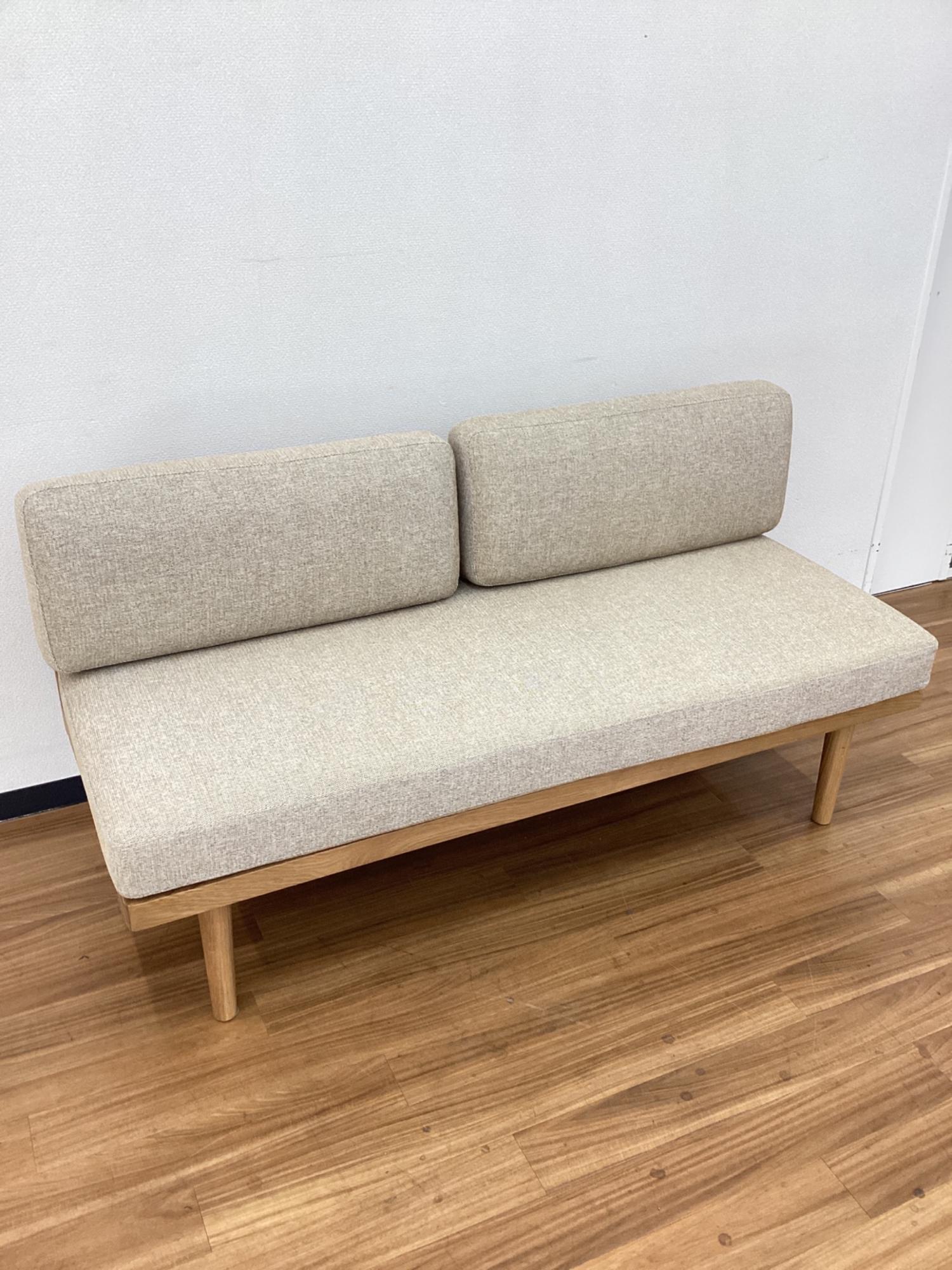 UNICO (ウニコ) KINNA ベンチ バックレスト ナチュラル×ベージュ