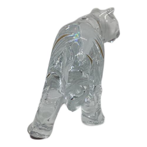 Baccarat (バカラ) ガラス細工 クリスタルフィギュア トラ 尻尾欠け