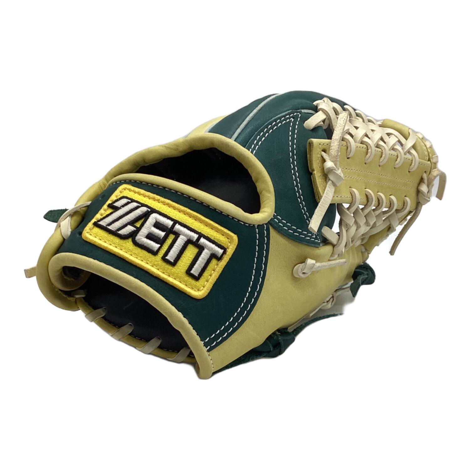ZETT (ゼット) 軟式グローブ イエロー×グリーン 限定カラー オール