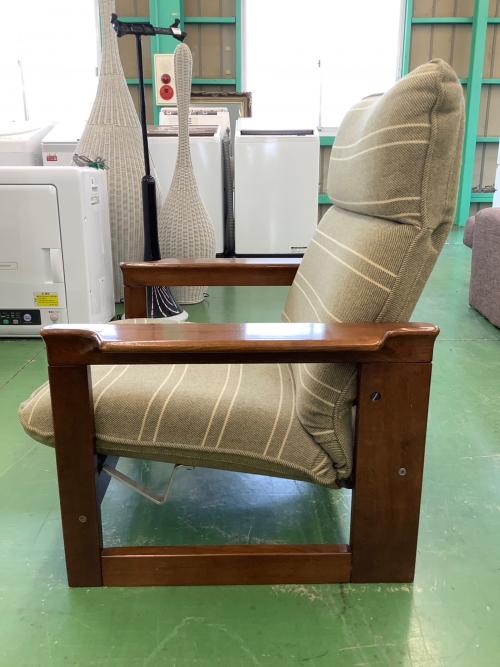 karimoku (カリモク) 1人掛けソファー グリーン×ブラウン｜トレファク