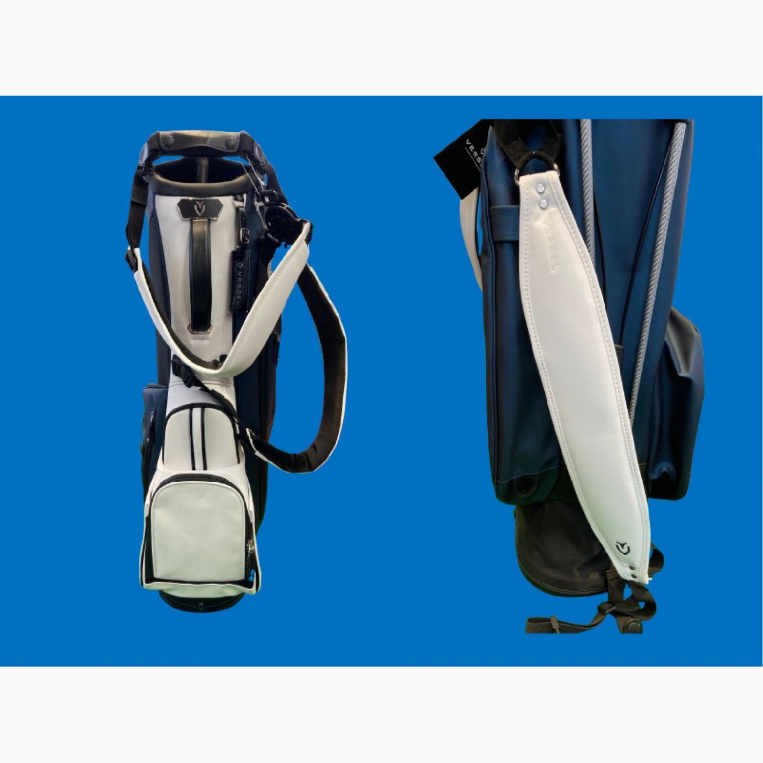 VESSEL (ベゼル) キャディバッグ 限定カラー：サファイア 9.5型、6分割