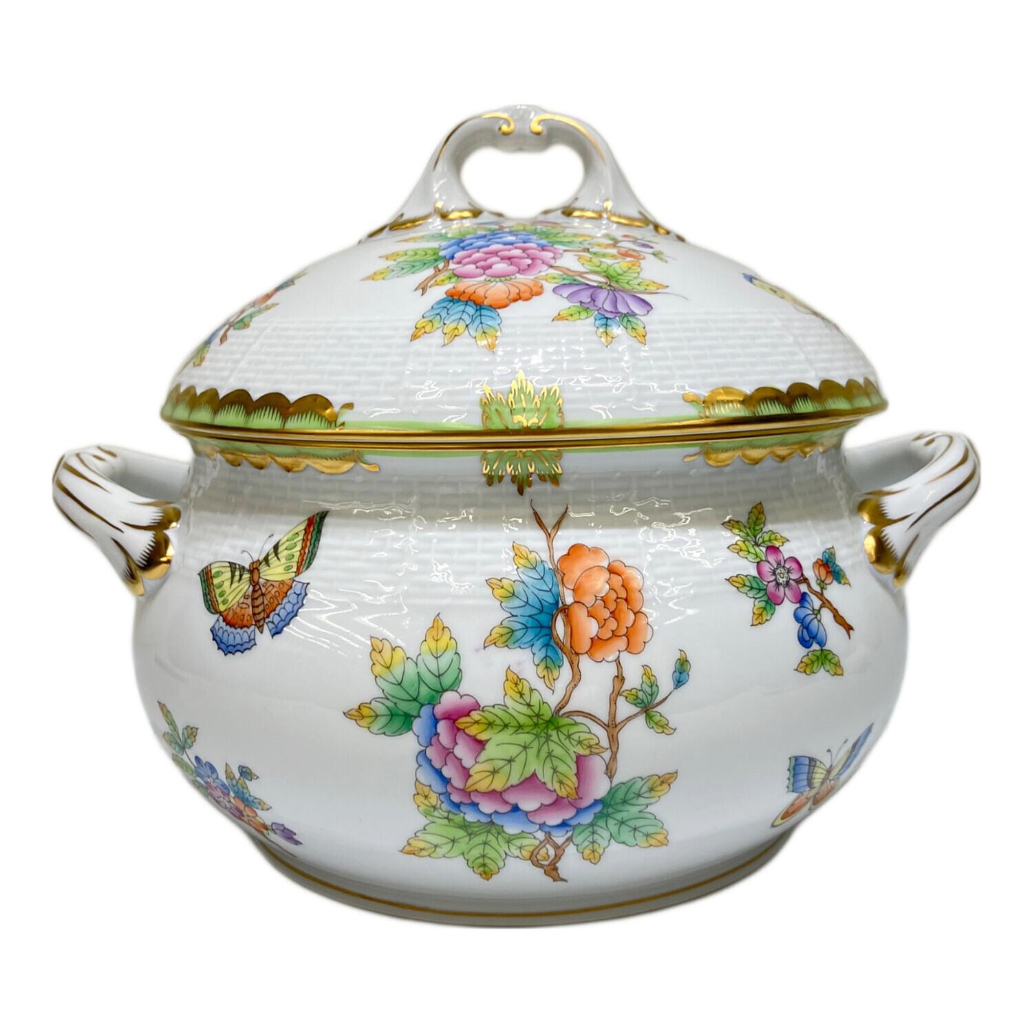 Herend (ヘレンド) スープチューリン ヴィクトリアブーケ｜トレファク