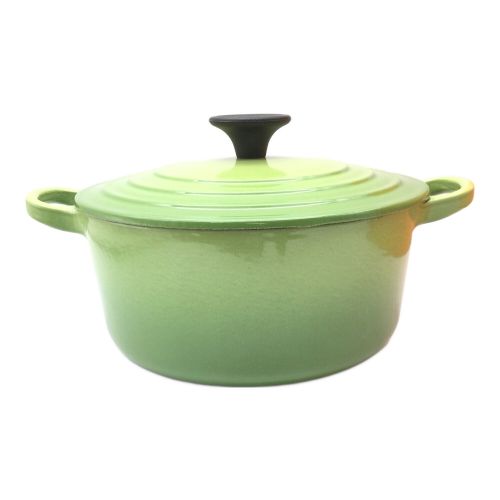 美品】LE CREUSET ピーマンココット グリーン 18cm ビンテージ 2026年